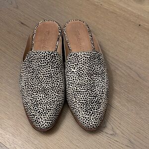 Madewell Calf Hair Frances loafer mule 7.5